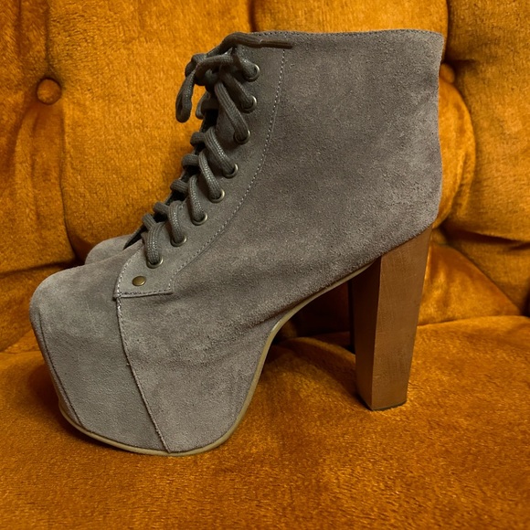Jeffrey Campbell platform heels ankle bootie size 38 - Picture 3 of 13
